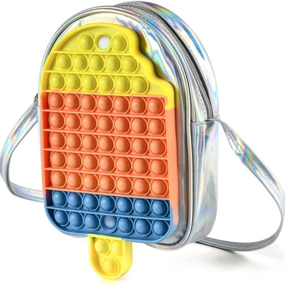 New Pop It Fidget Purse Popsicle Shoulder Bag Sensory Fidget Toy​